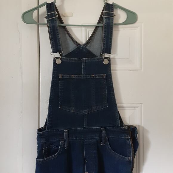 Levi's Overalls Blue Denim Women's Size 28 Side Zip Tapered Leg S40197 Cotton - Picture 2 of 15